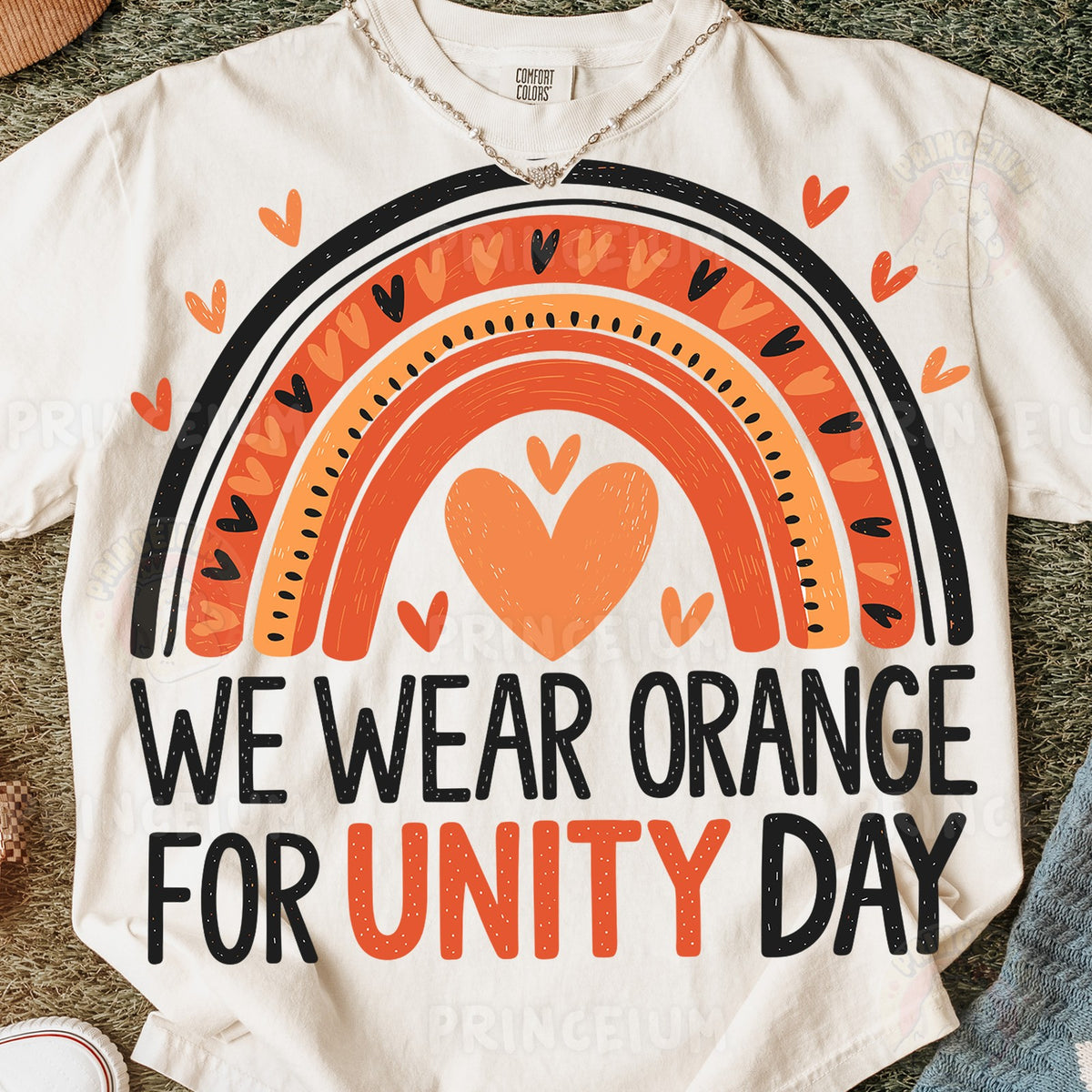 We Wear Orange Unity Day Rainbow
