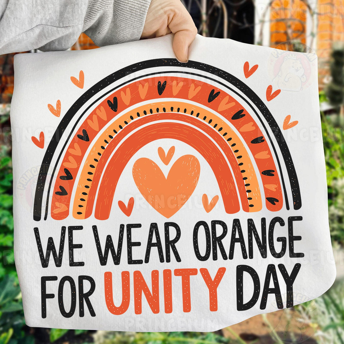 We Wear Orange Unity Day Rainbow