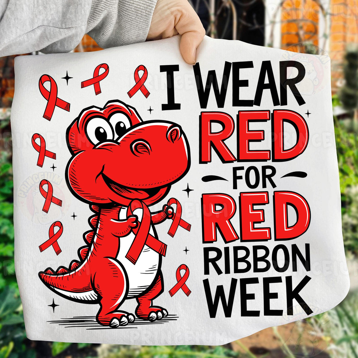 Say Boo to Drugs & Ghost Bow Red Ribbon Bundle