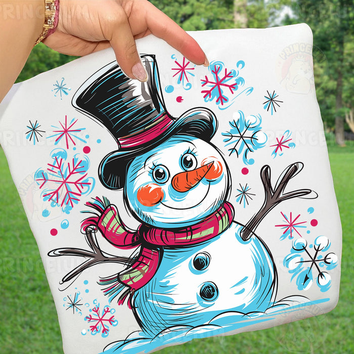 Sketch Style Snowman