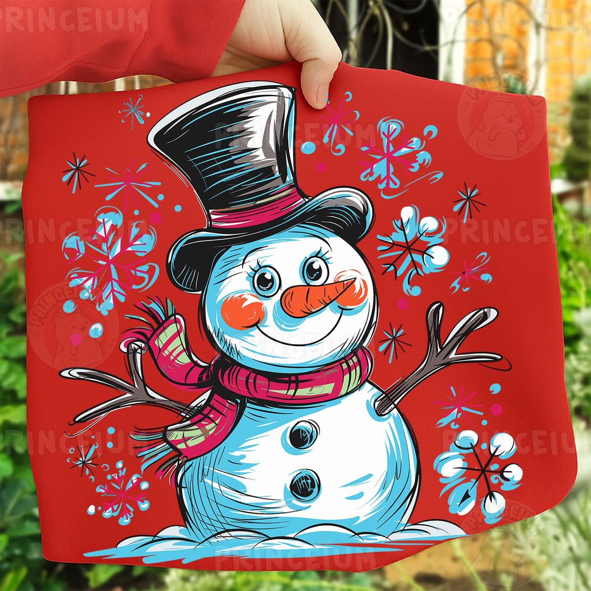 Sketch Style Snowman