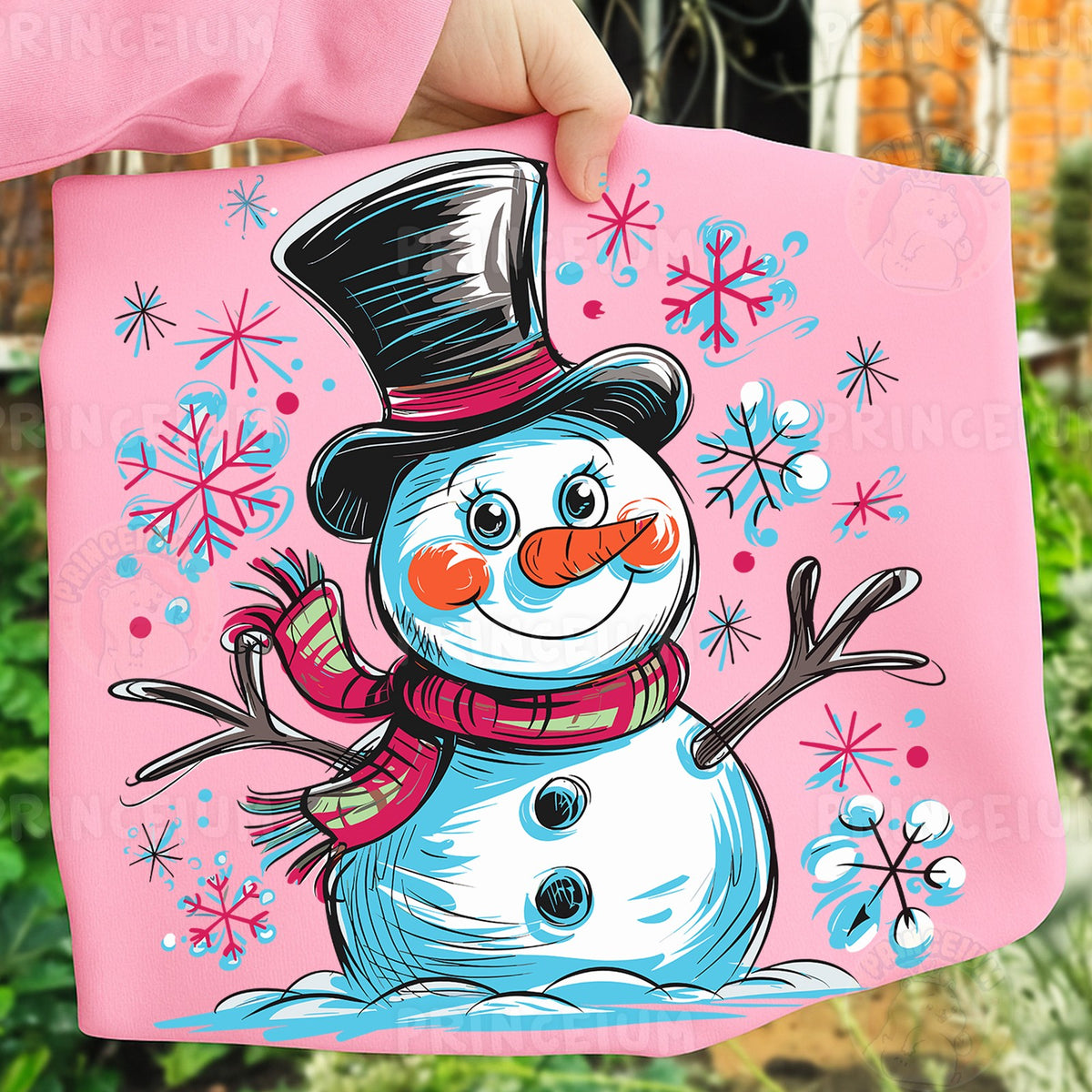 Sketch Style Snowman