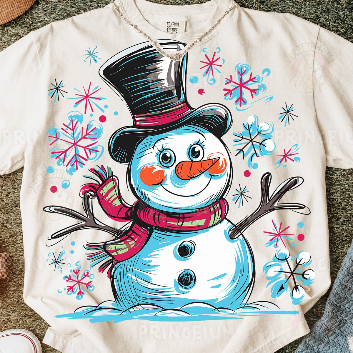 Sketch Style Snowman