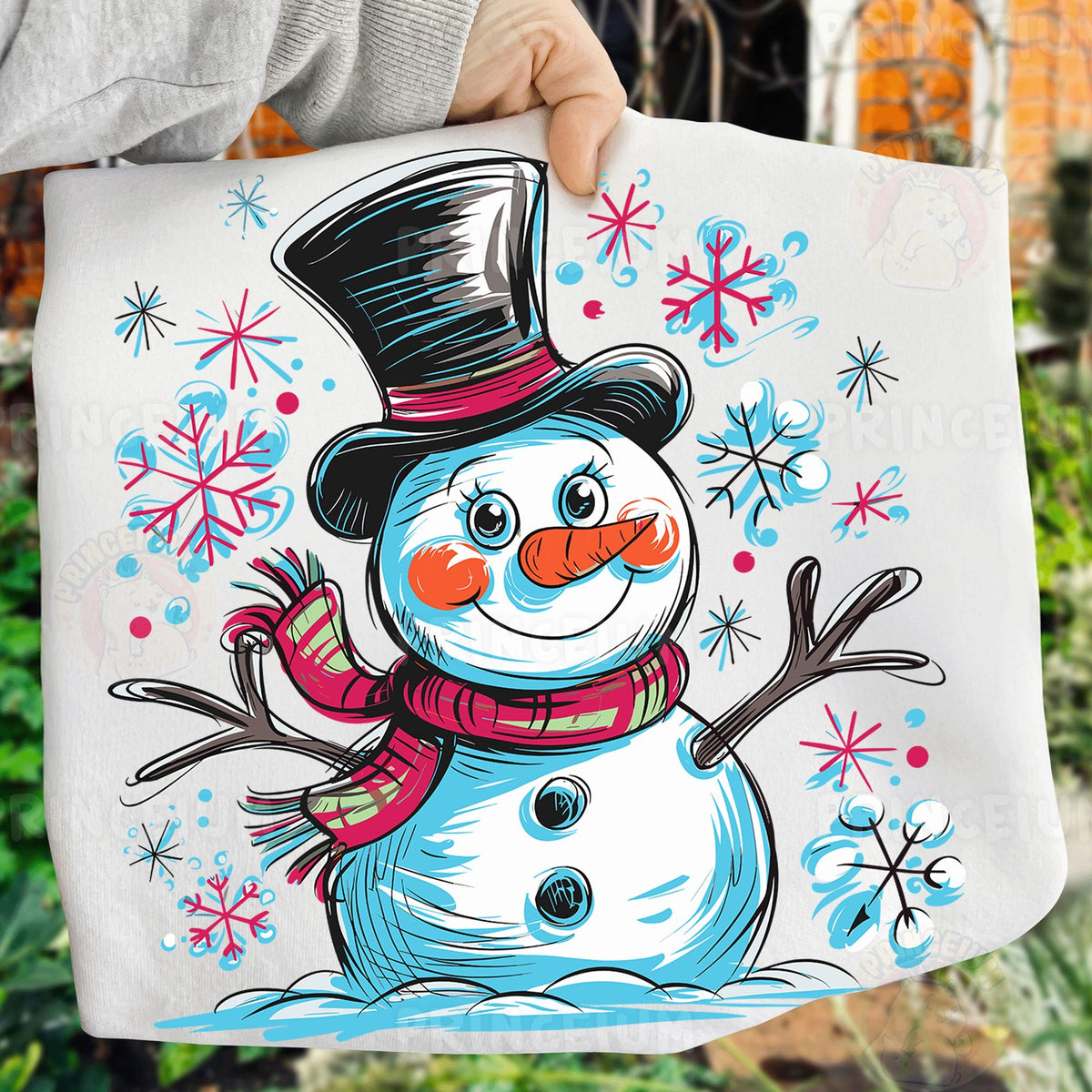 Sketch Style Snowman