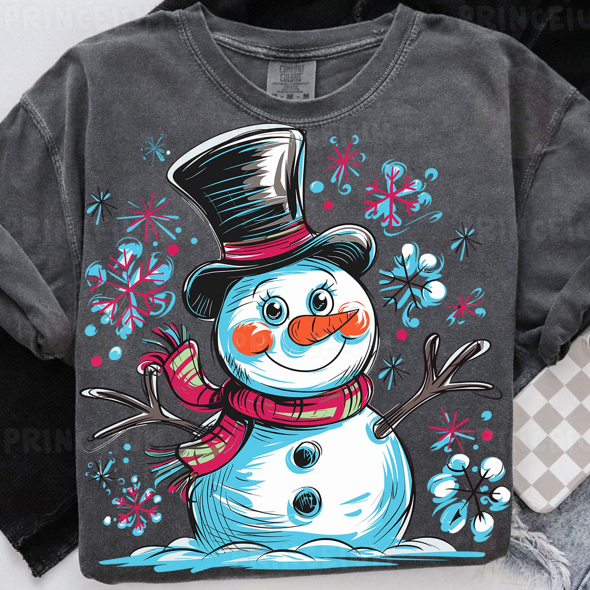 Sketch Style Snowman
