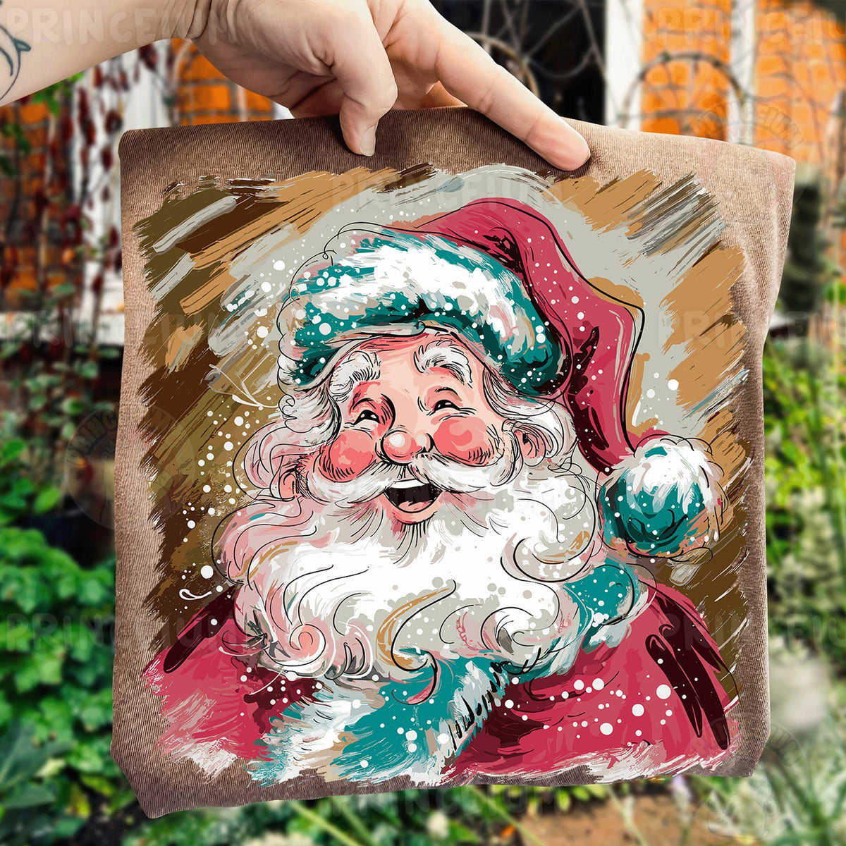 Vintage Painted Santa Claus