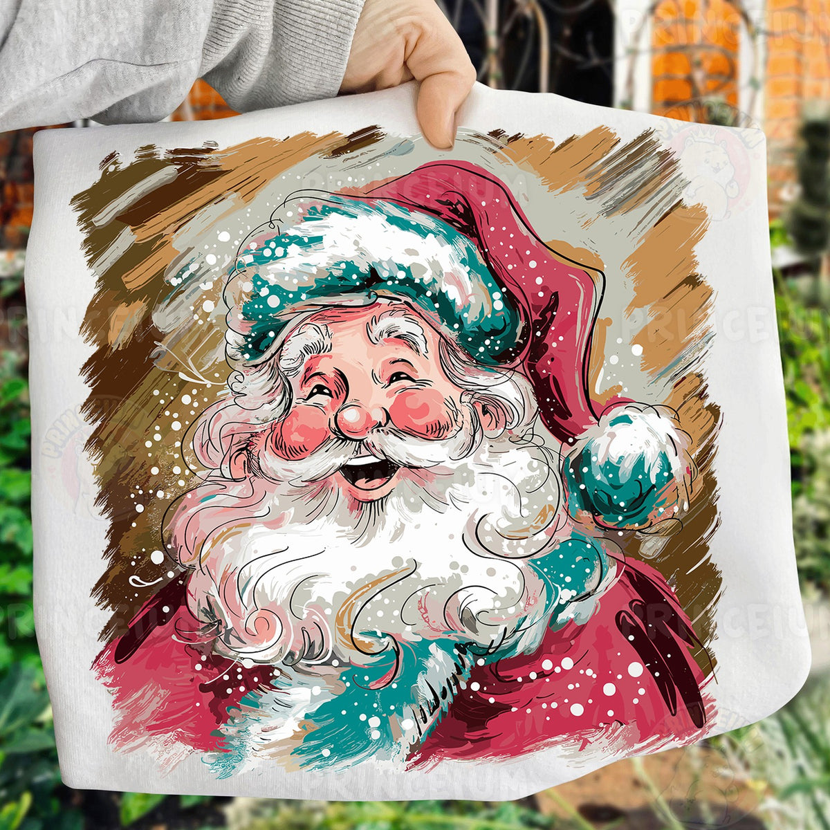 Vintage Painted Santa Claus
