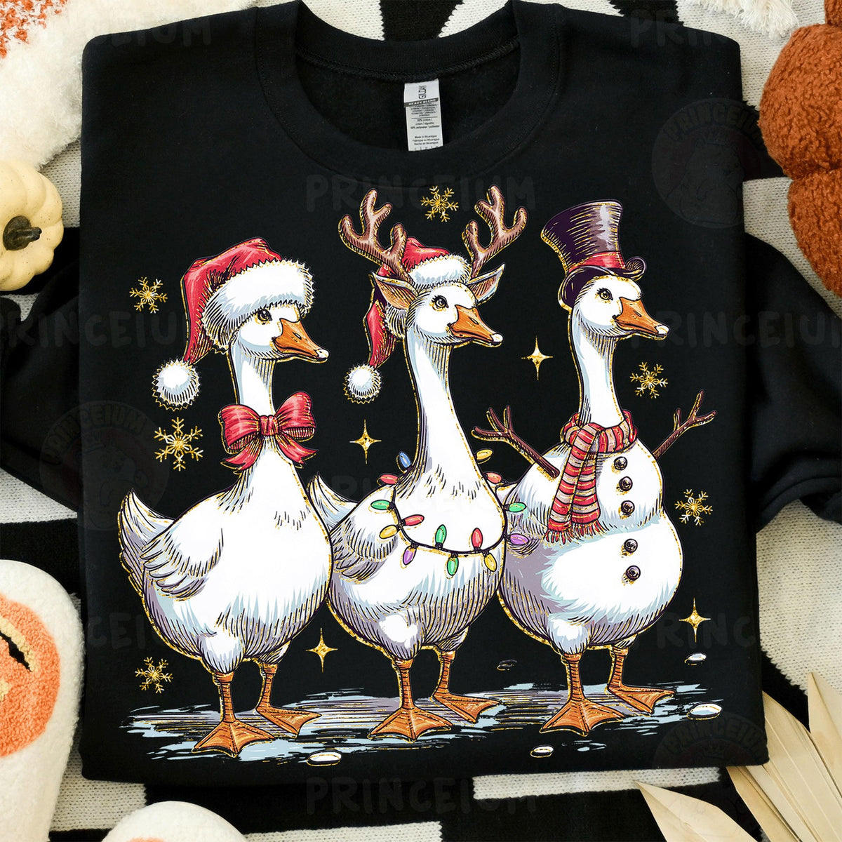 Christmas Geese Trio