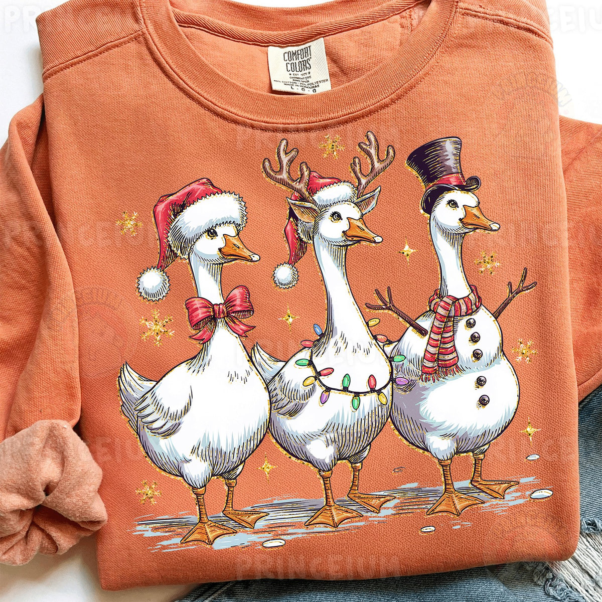 Christmas Geese Trio