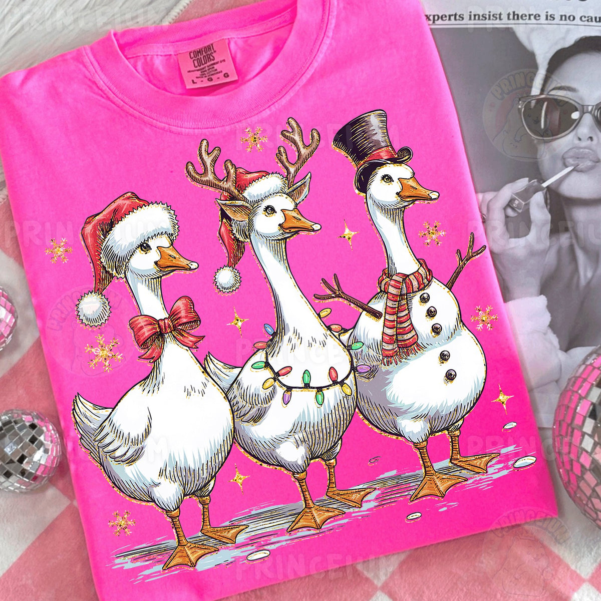 Christmas Geese Trio