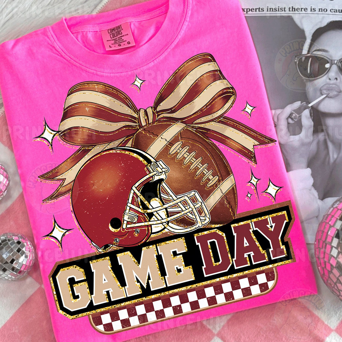 Coquette Game Day Football