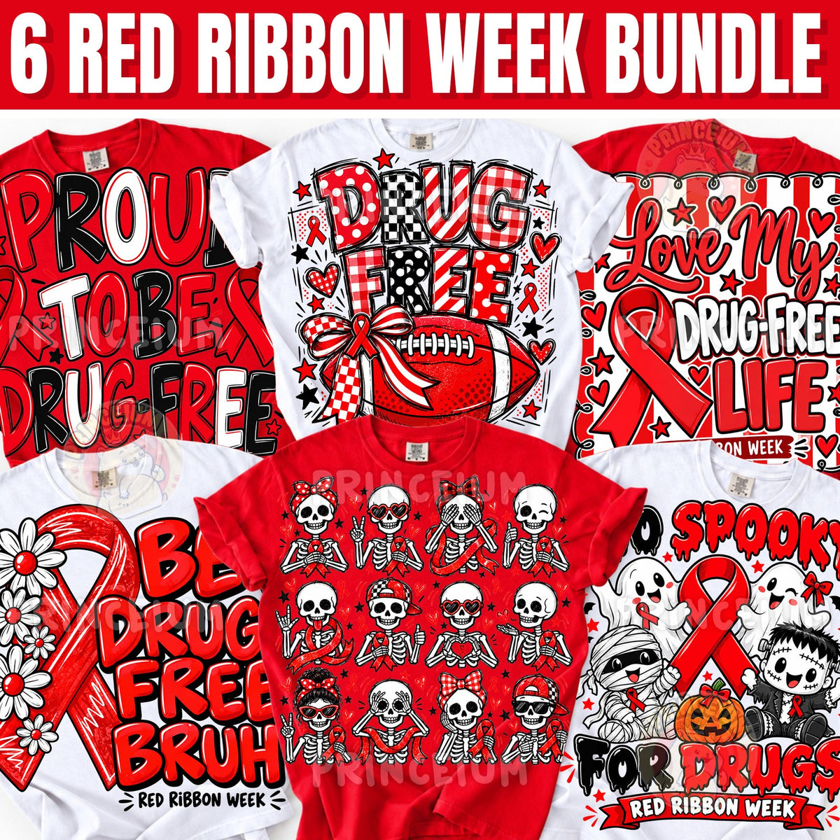 Too Spooky & Love My Drug-Free Life Red Ribbon Week Bundle