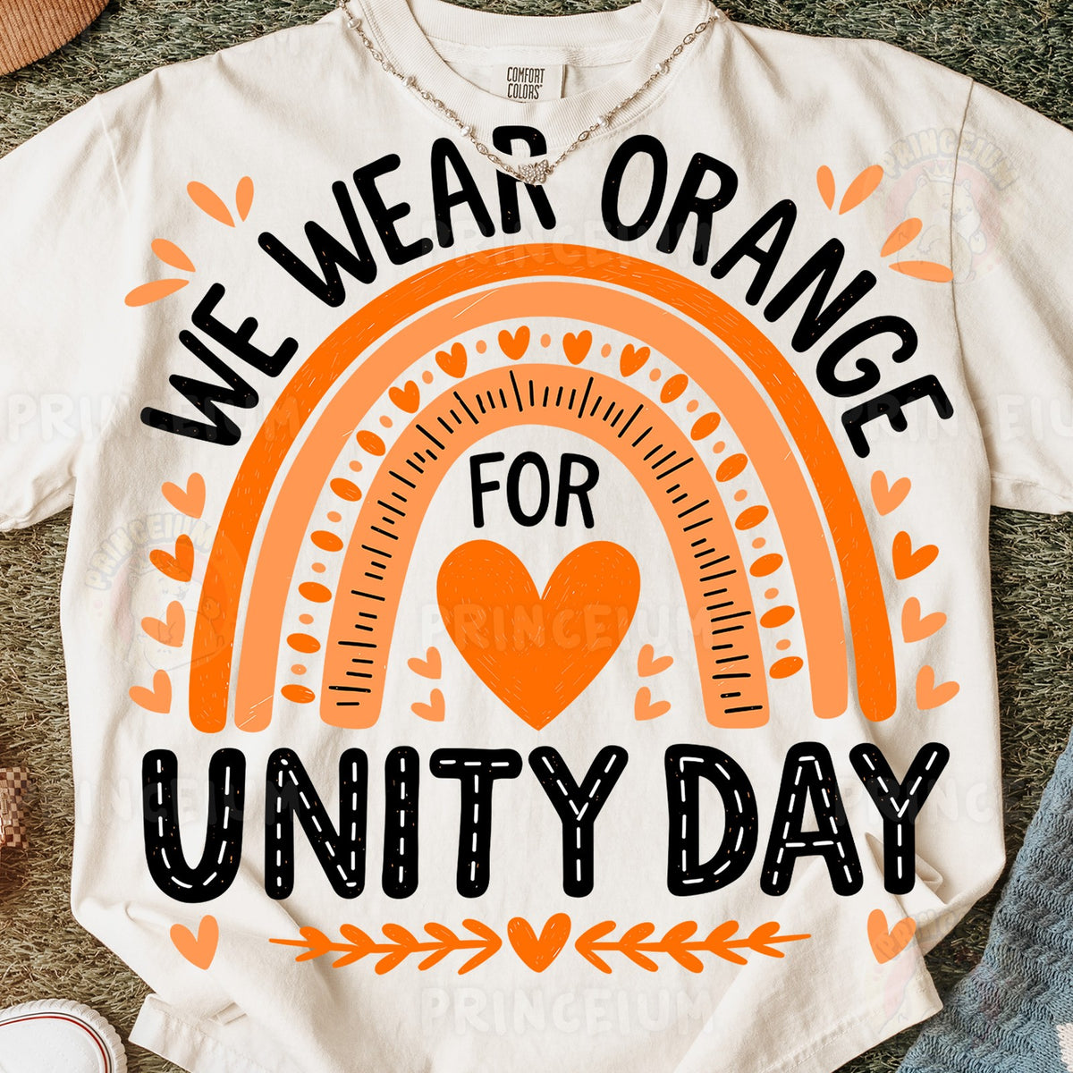 We Wear Orange Unity Day Rainbow