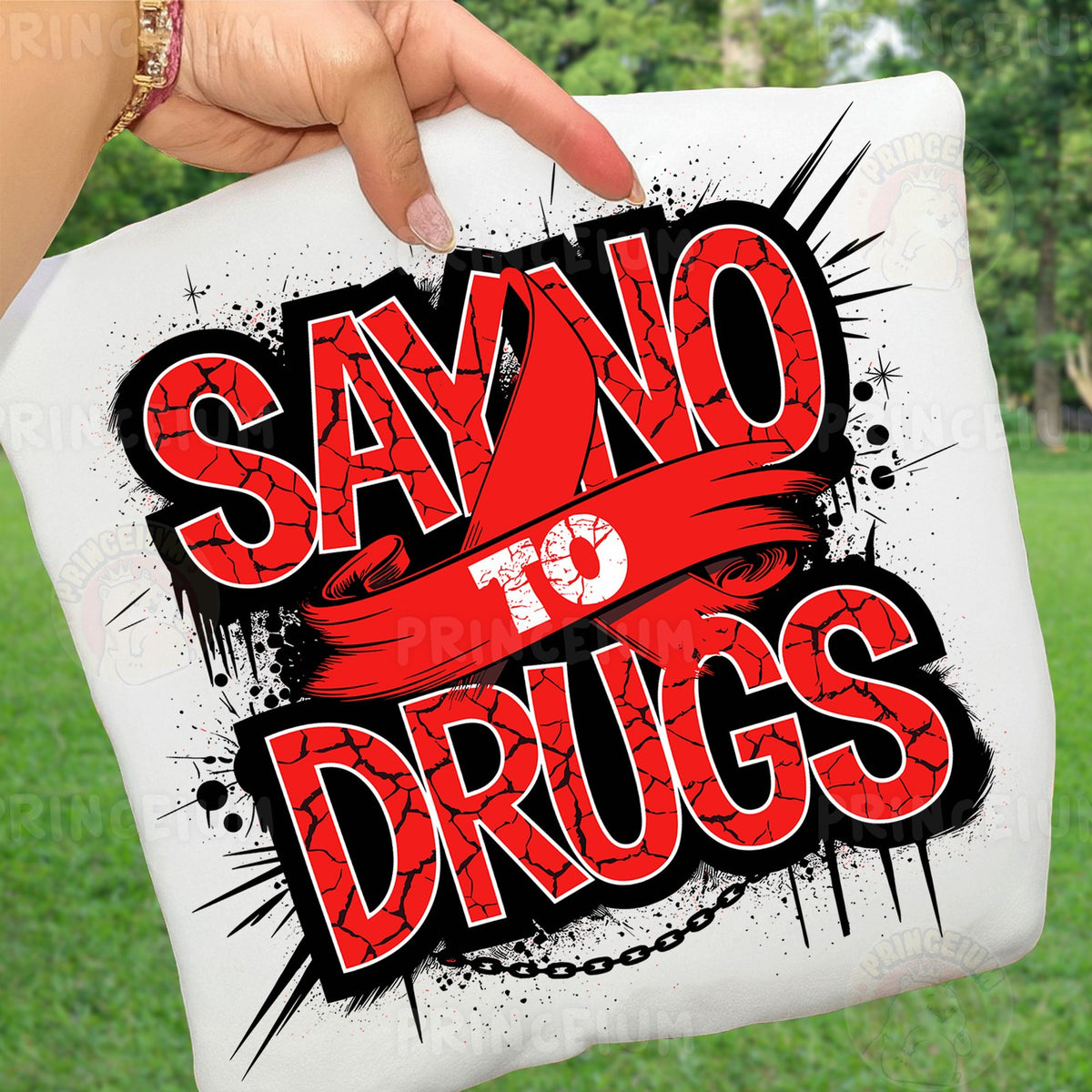 Say No to Drugs Red Ribbon
