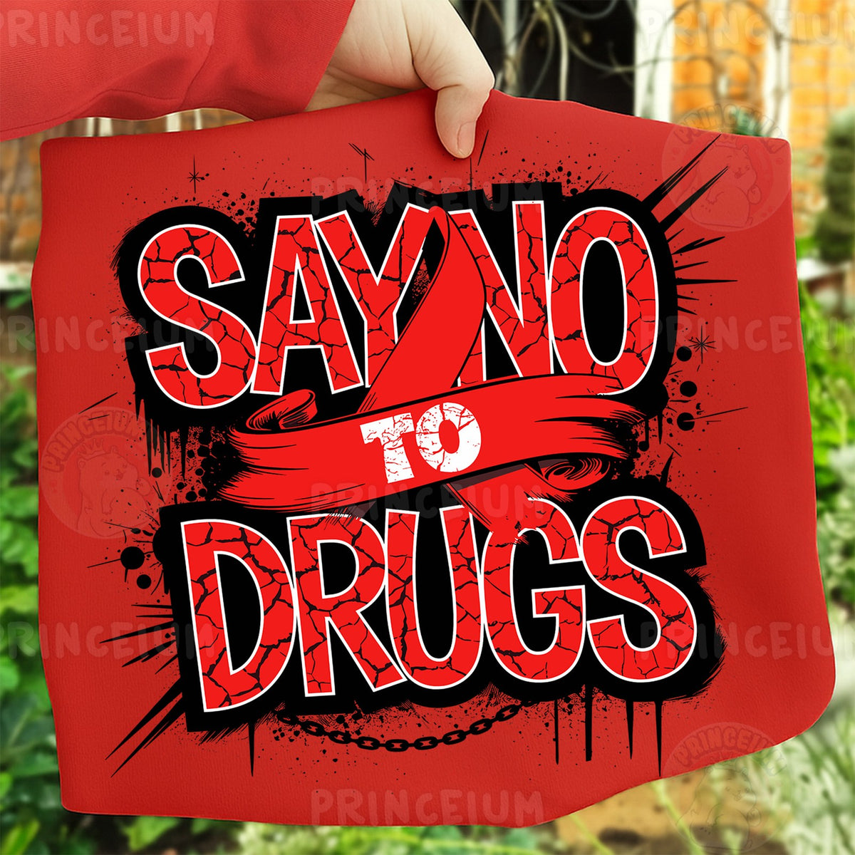 Say No to Drugs Red Ribbon