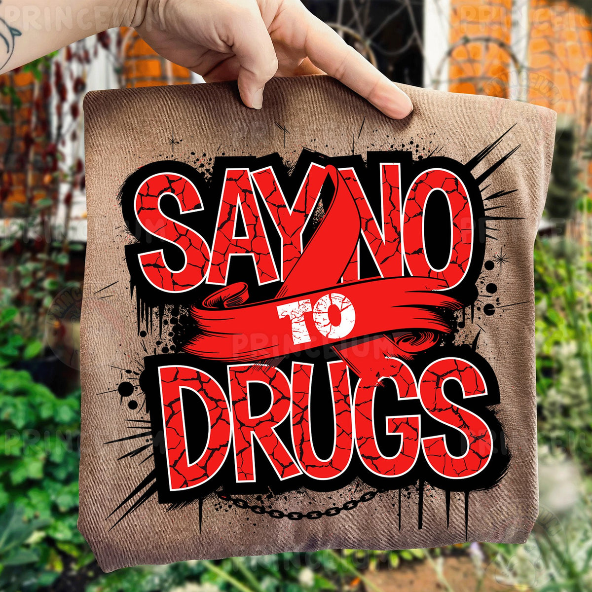 Say No to Drugs Red Ribbon