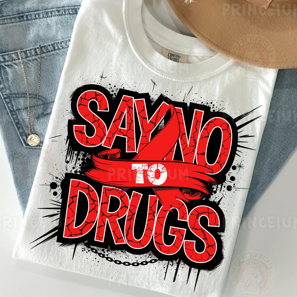 Say No to Drugs Red Ribbon