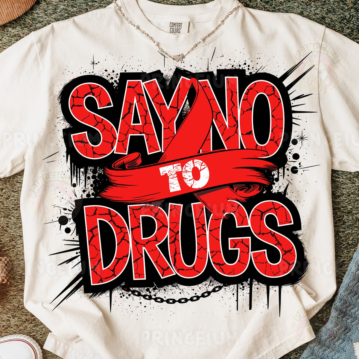 Say No to Drugs Red Ribbon
