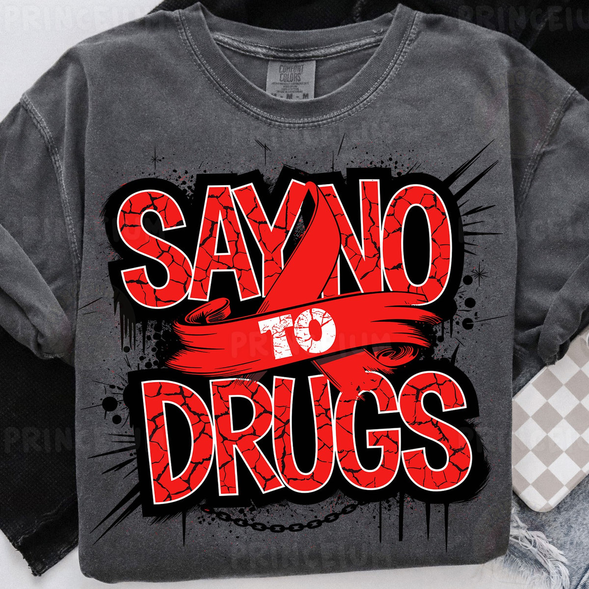 Say No to Drugs Red Ribbon