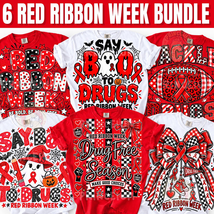 Say Boo to Drugs & Tackle Drugs Red Ribbon Week Bundle