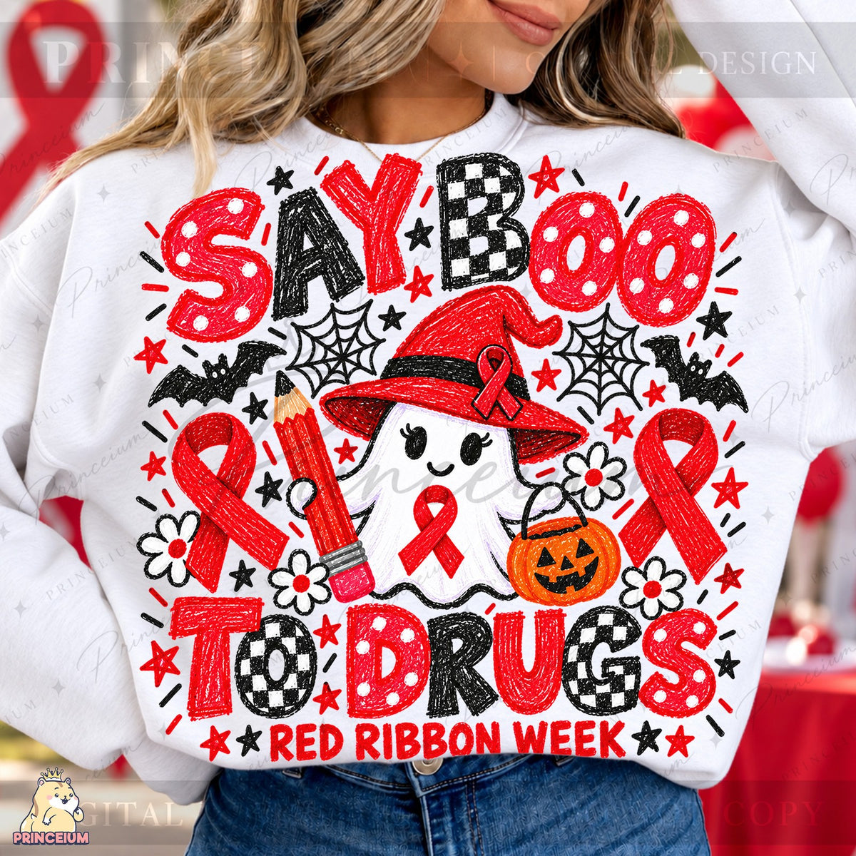 Say Boo to Drugs & Tackle Drugs Red Ribbon Week Bundle