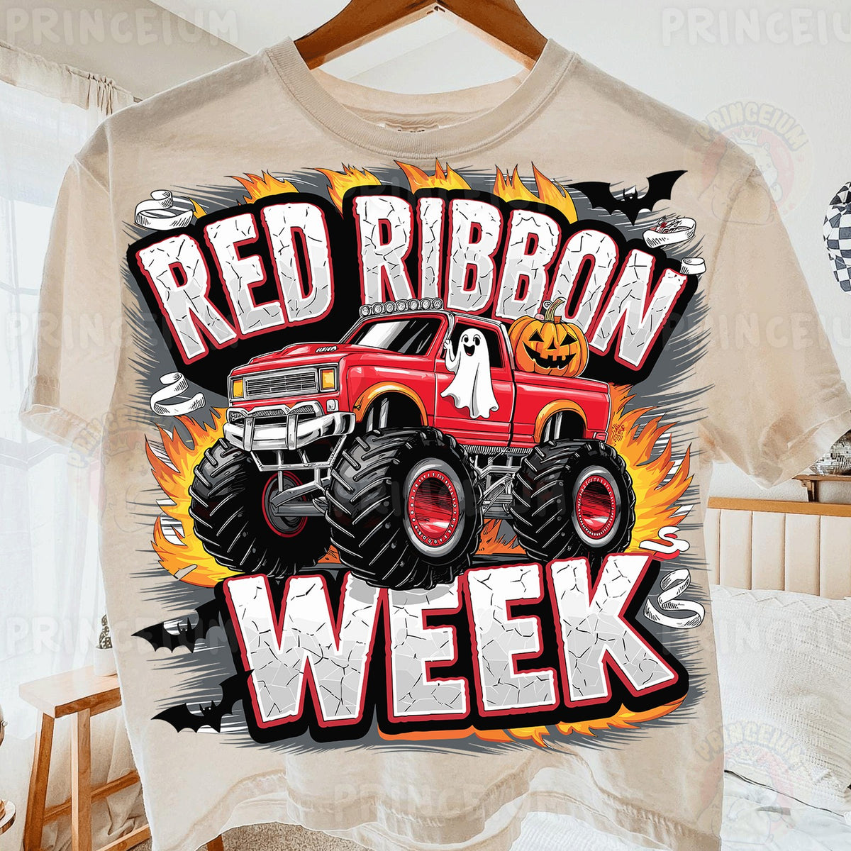 Red Ribbon Week Monster Truck