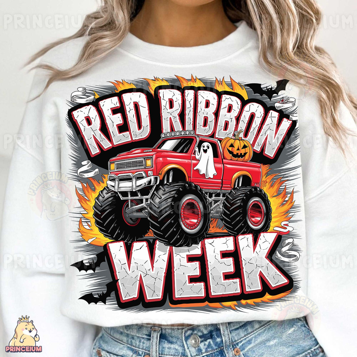 Red Ribbon Week Monster Truck