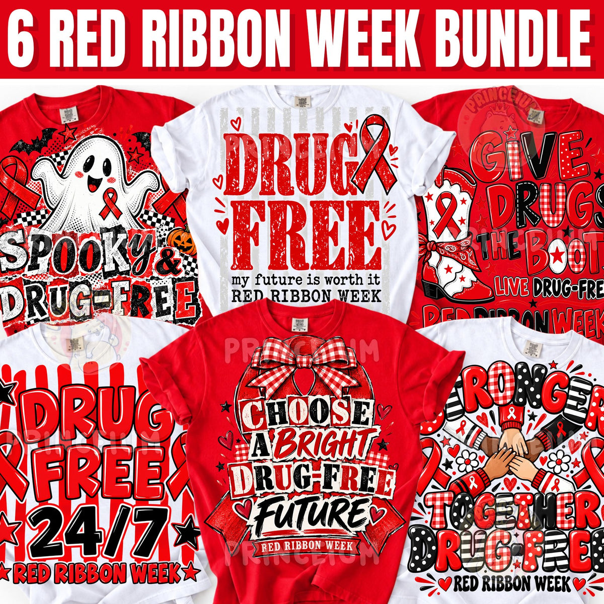 Give Drugs the Boot & Drug Free 24/7 Red Ribbon Week Bundle