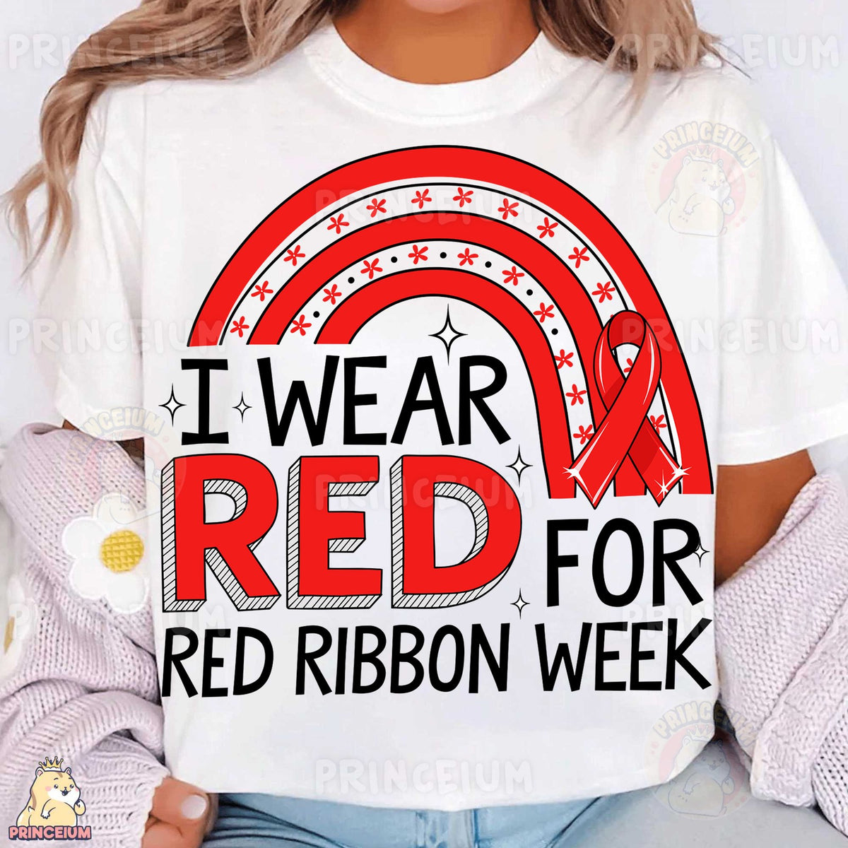 I Wear Red Rainbow