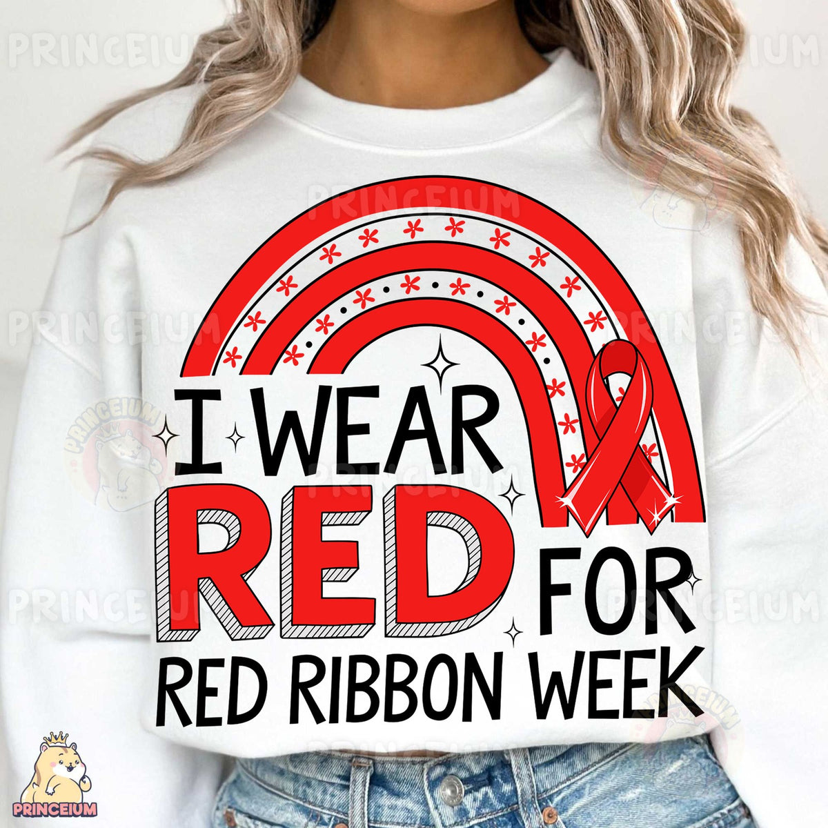 I Wear Red Rainbow