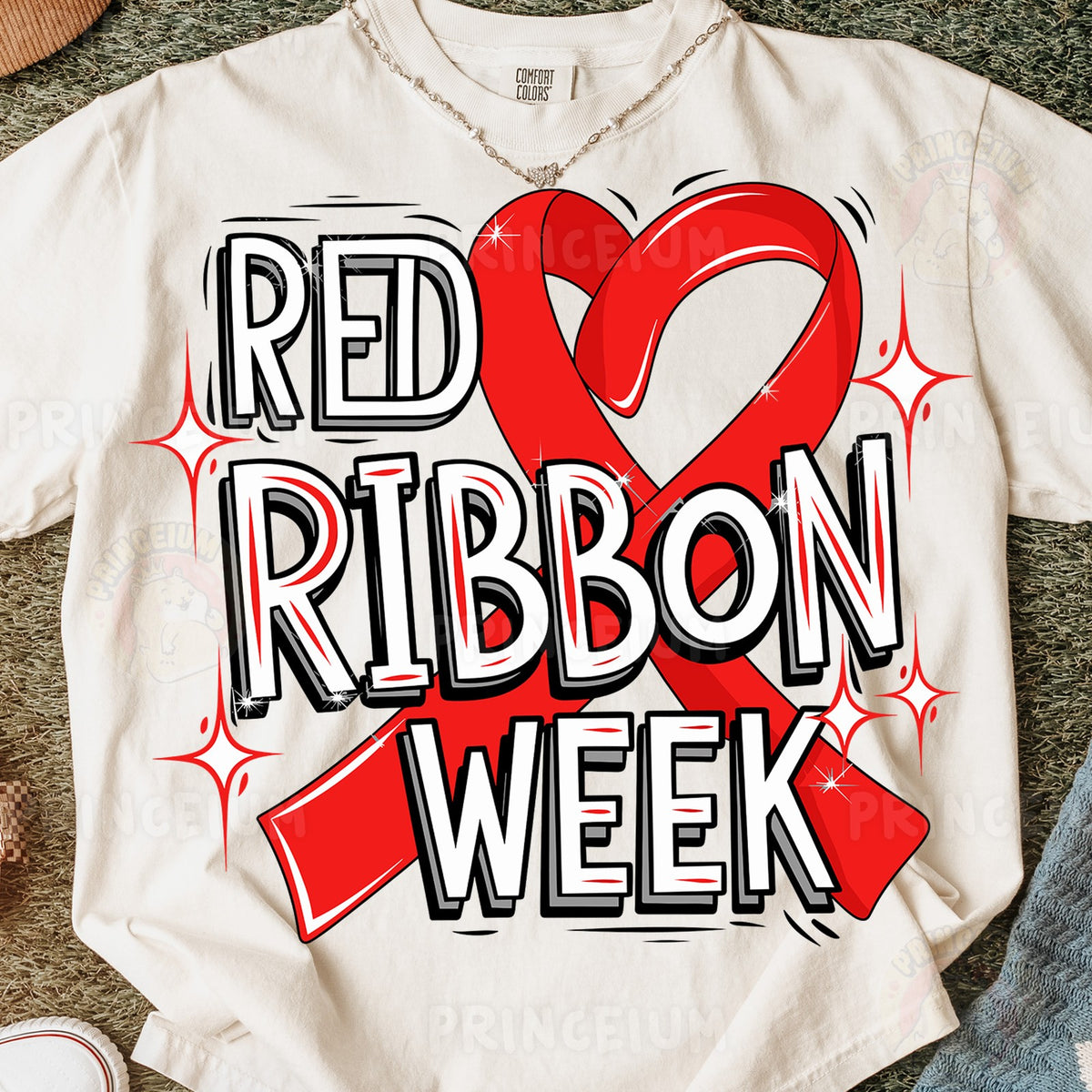 Bold Red Ribbon Week