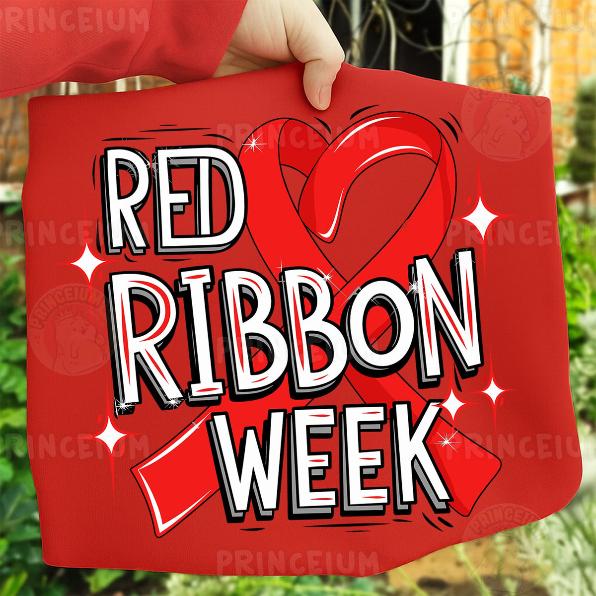 Bold Red Ribbon Week