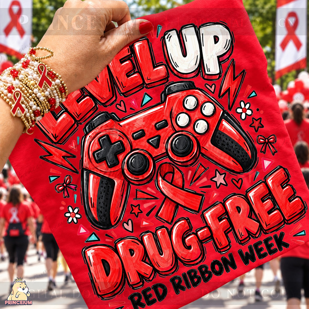 Level Up Drug-Free Red Ribbon Week