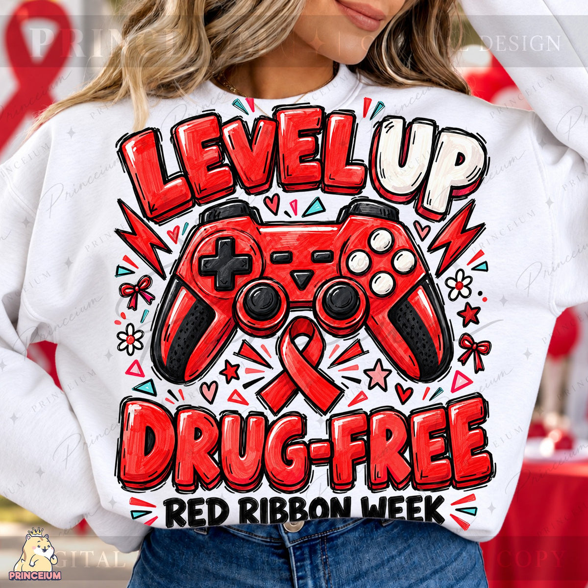 Level Up Drug-Free Red Ribbon Week