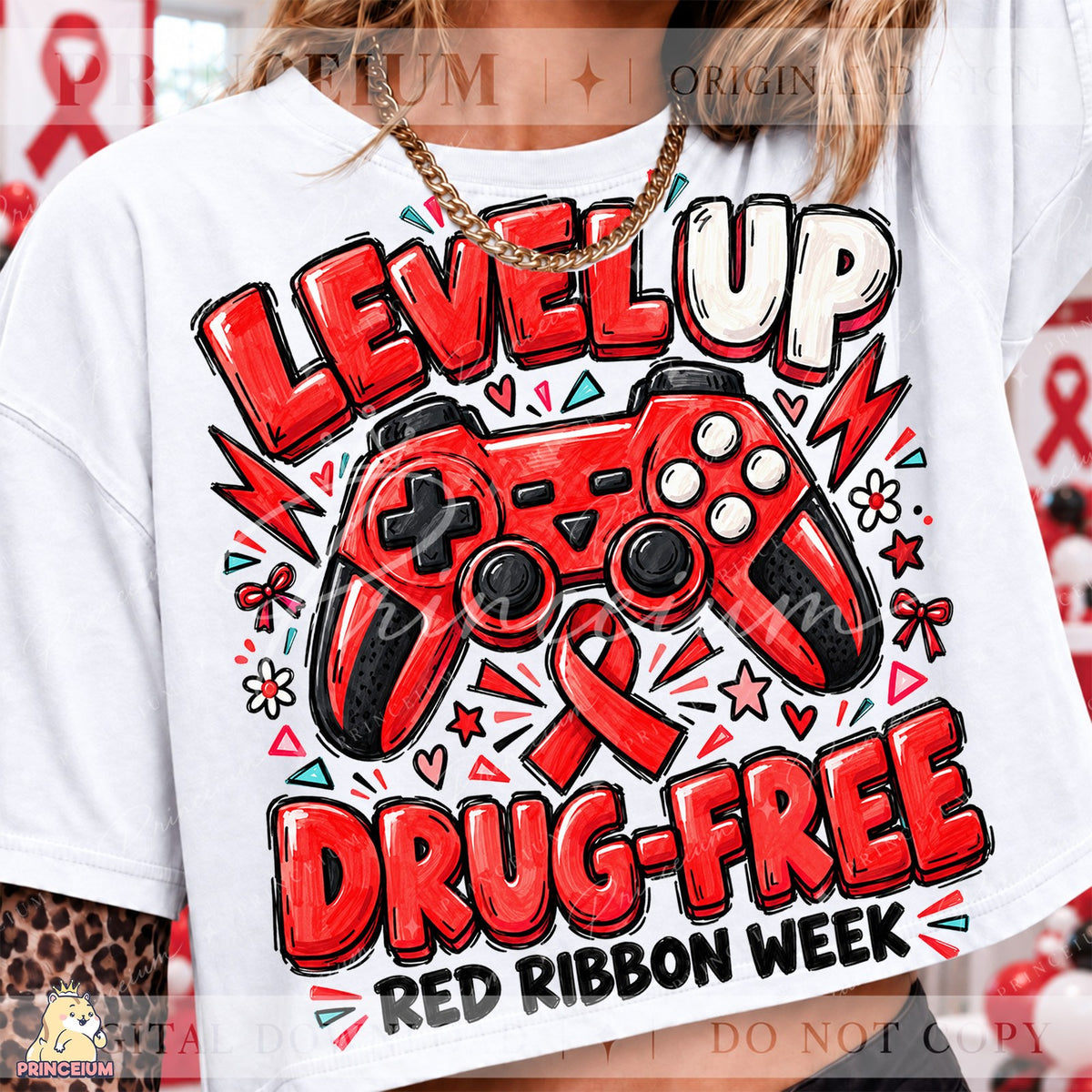 Level Up Drug-Free Red Ribbon Week