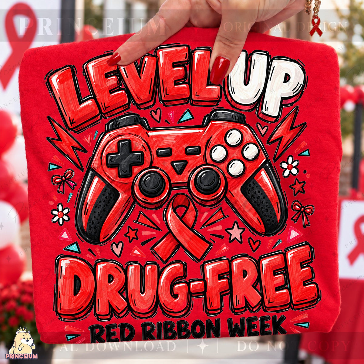 Level Up Drug-Free Red Ribbon Week