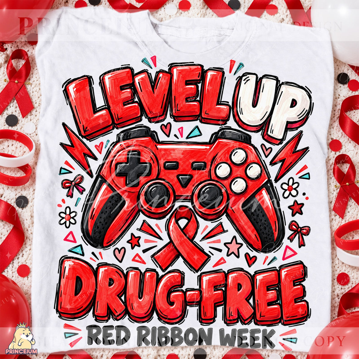 Level Up Drug-Free Red Ribbon Week