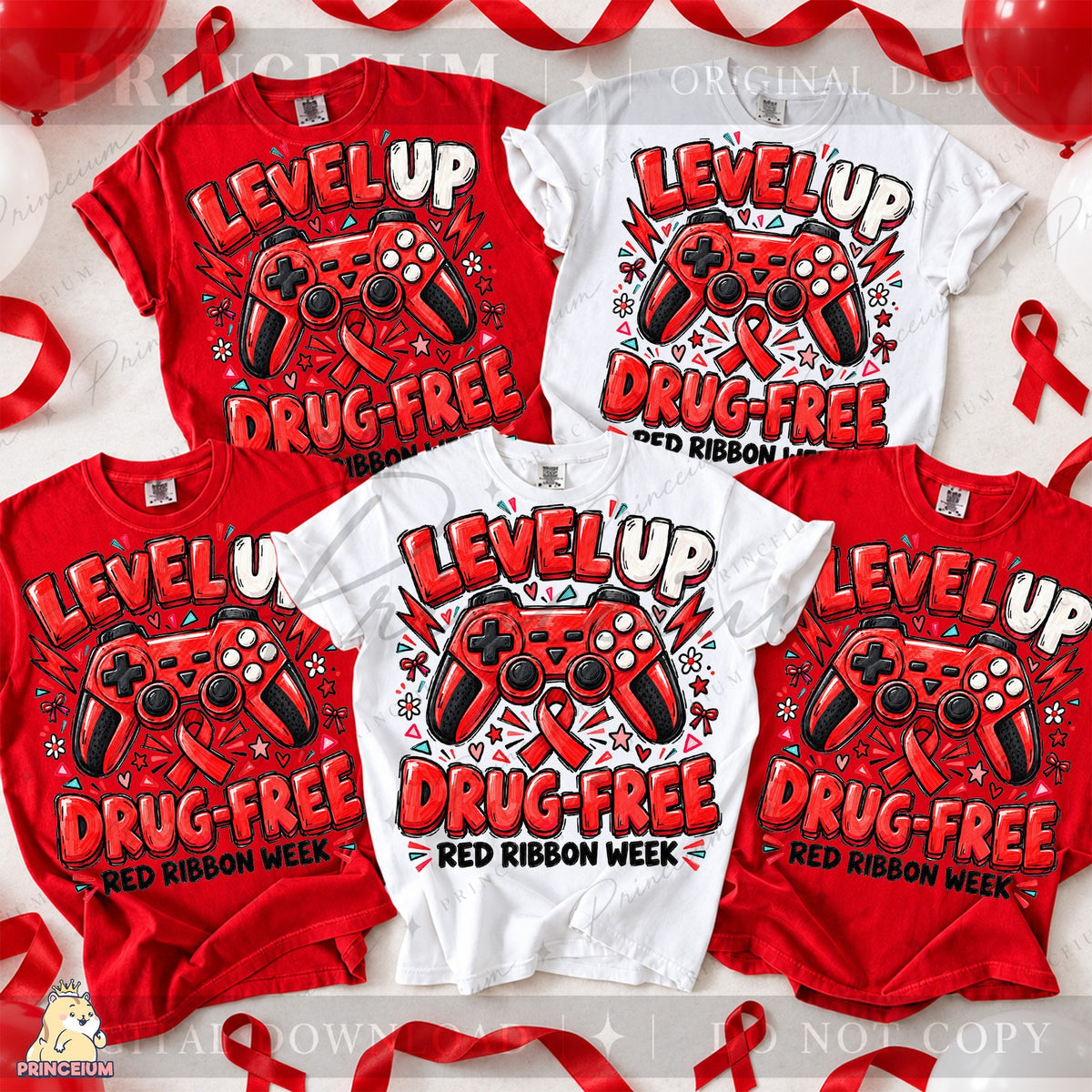 Level Up Drug-Free Red Ribbon Week