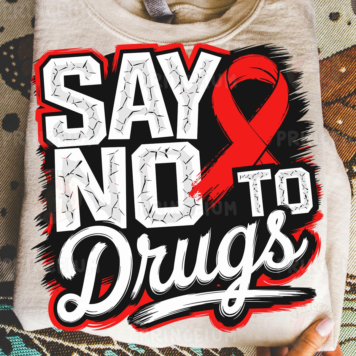 Say No to Drugs Red Ribbon