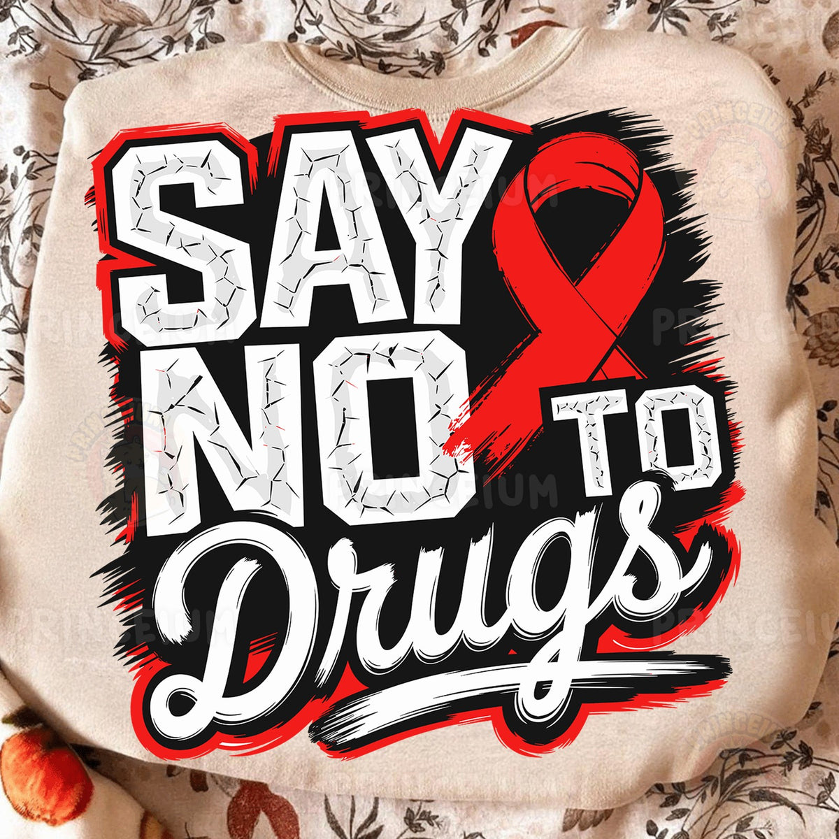 Say No to Drugs Red Ribbon