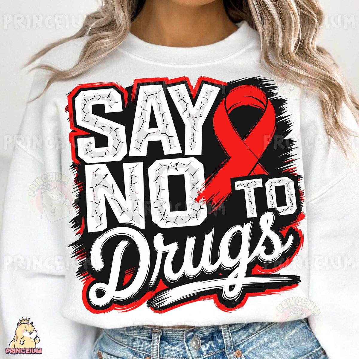 Say No to Drugs Red Ribbon