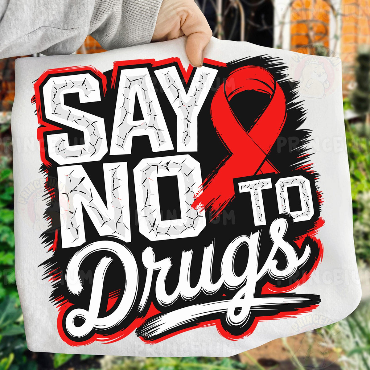 Say No to Drugs Red Ribbon