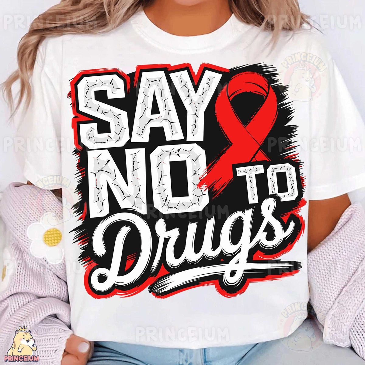 Say No to Drugs Red Ribbon