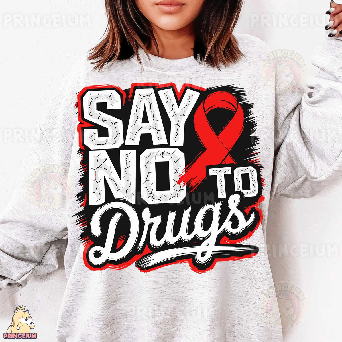 Say No to Drugs Red Ribbon