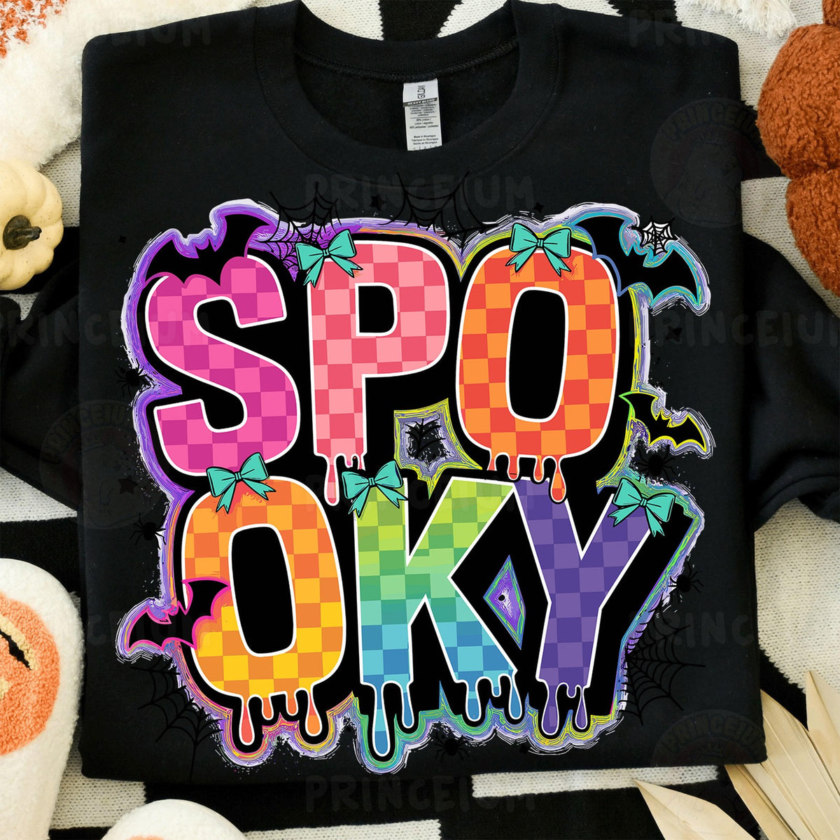Rainbow Checkered Spooky