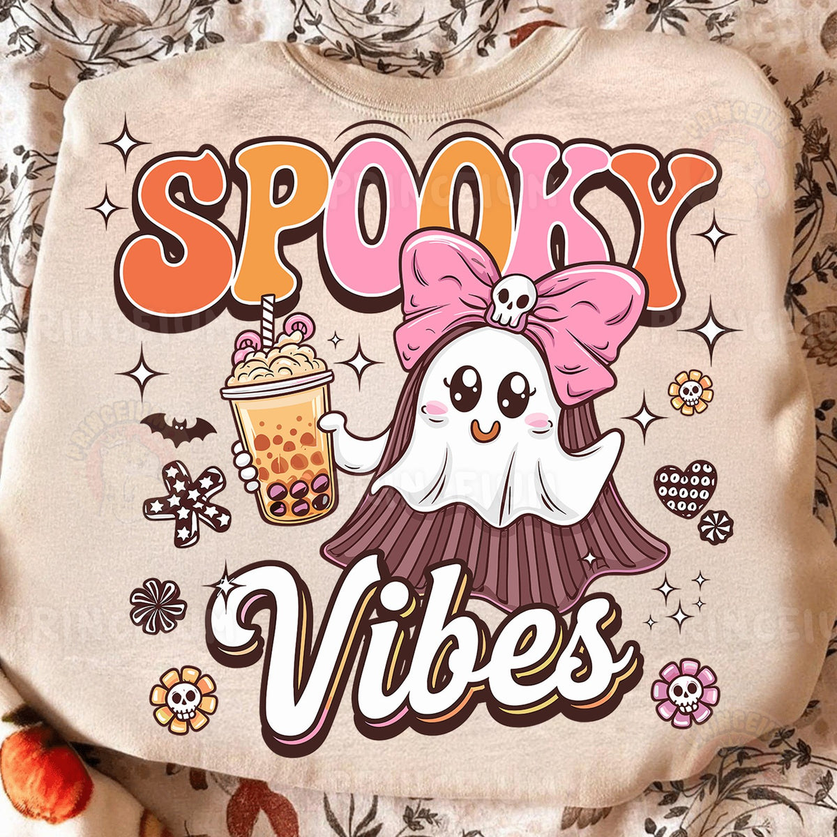 Spooky Vibes Boba Ghost