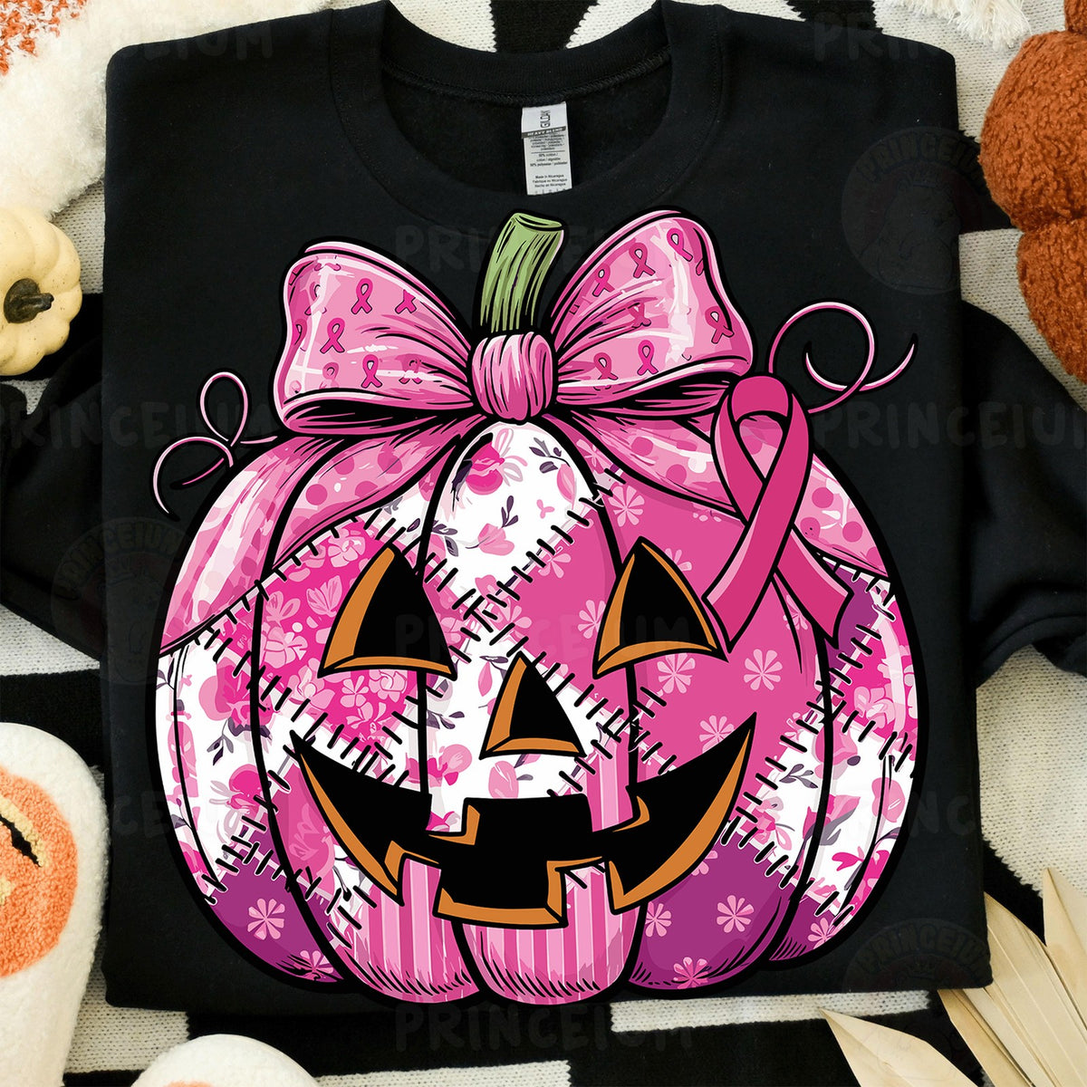 Pink Ribbon Pumpkin