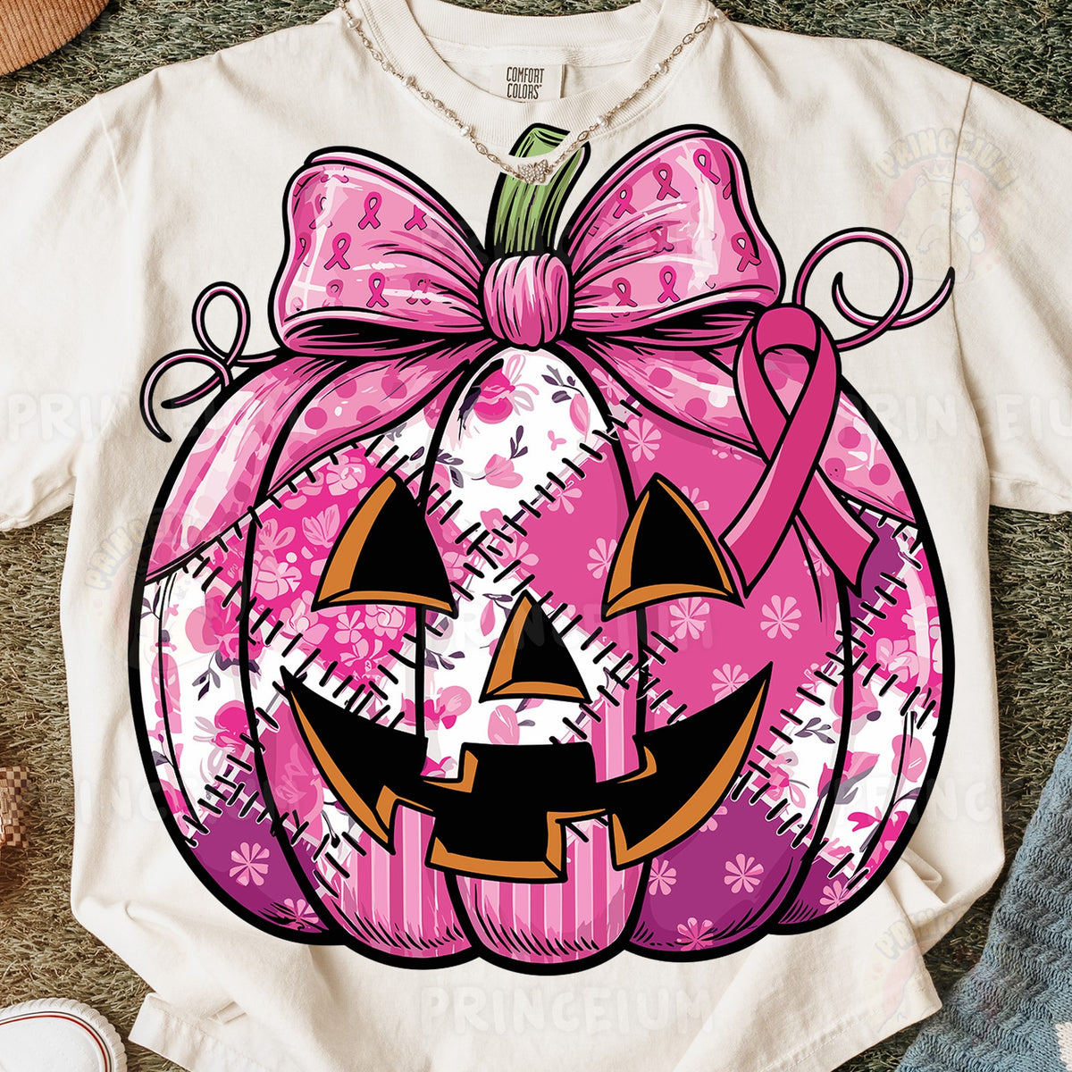 Pink Ribbon Pumpkin