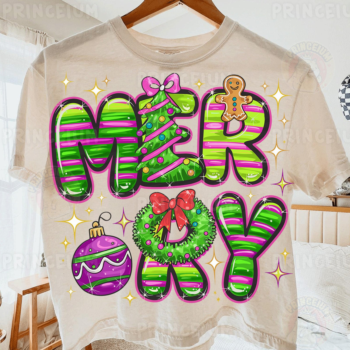 Candy Stripe Merry Christmas