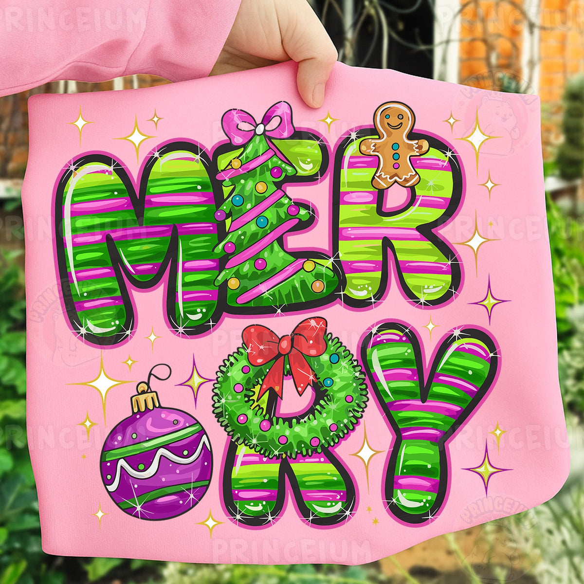 Candy Stripe Merry Christmas